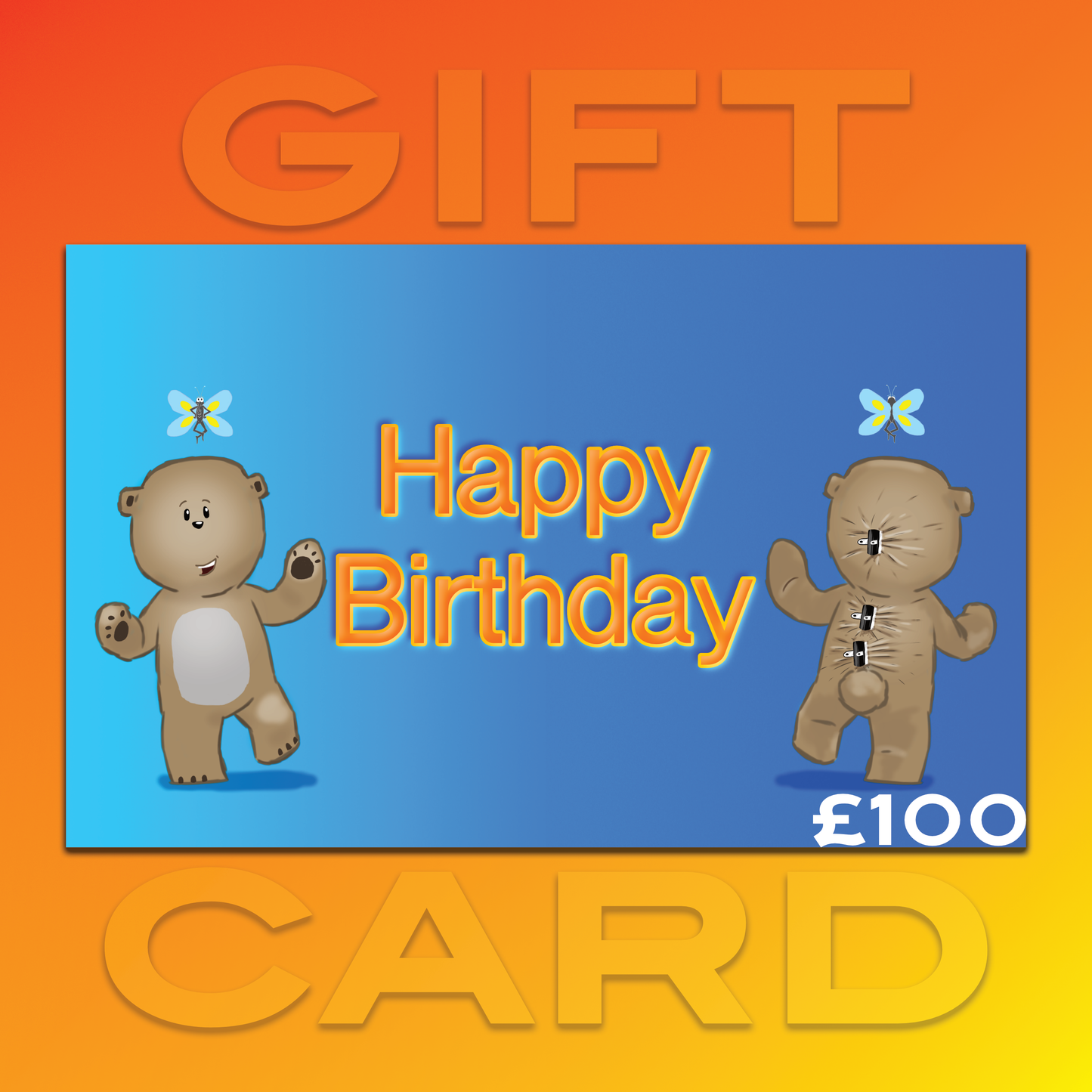 Cutie and Flutterfly – Gift Card (Happy Birthday)