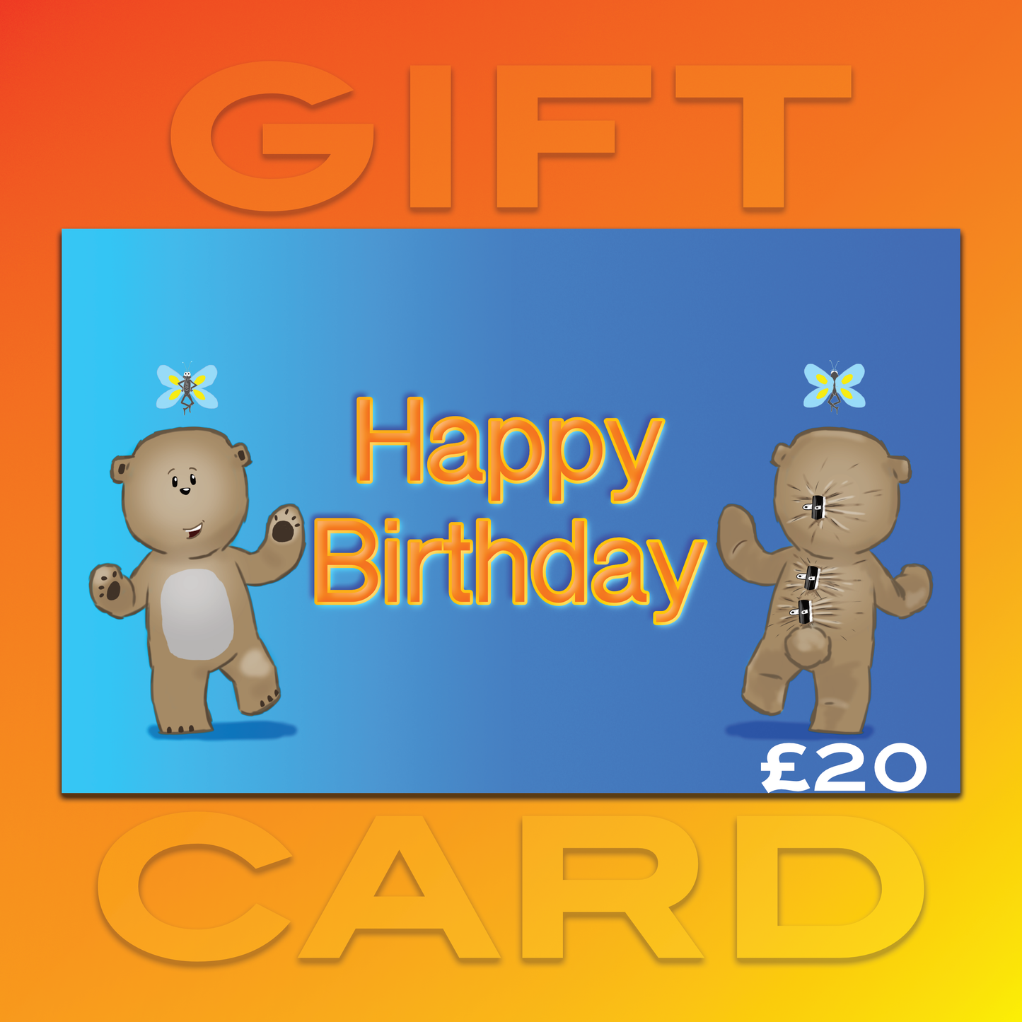 Cutie and Flutterfly – Gift Card (Happy Birthday)