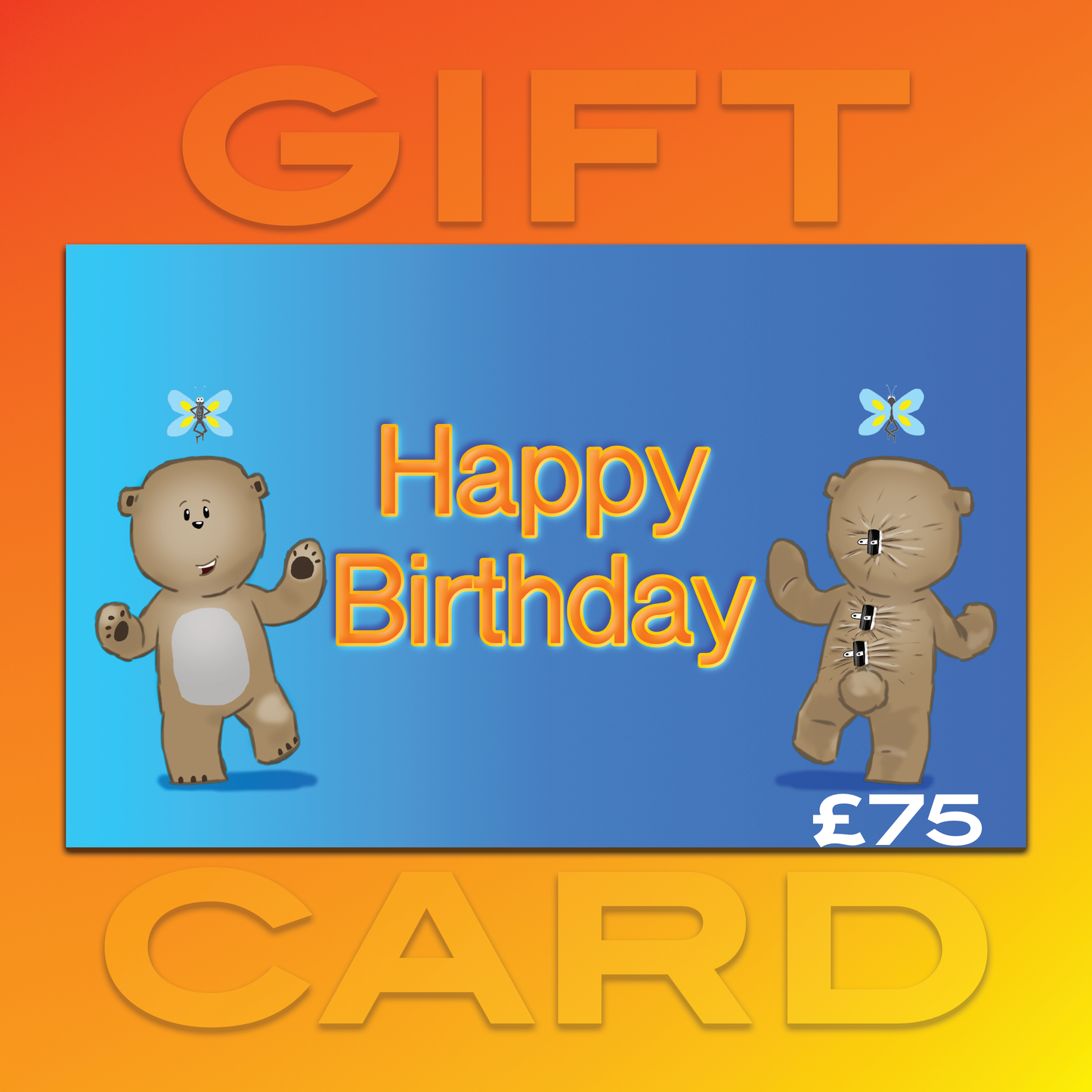 Cutie and Flutterfly – Gift Card (Happy Birthday)