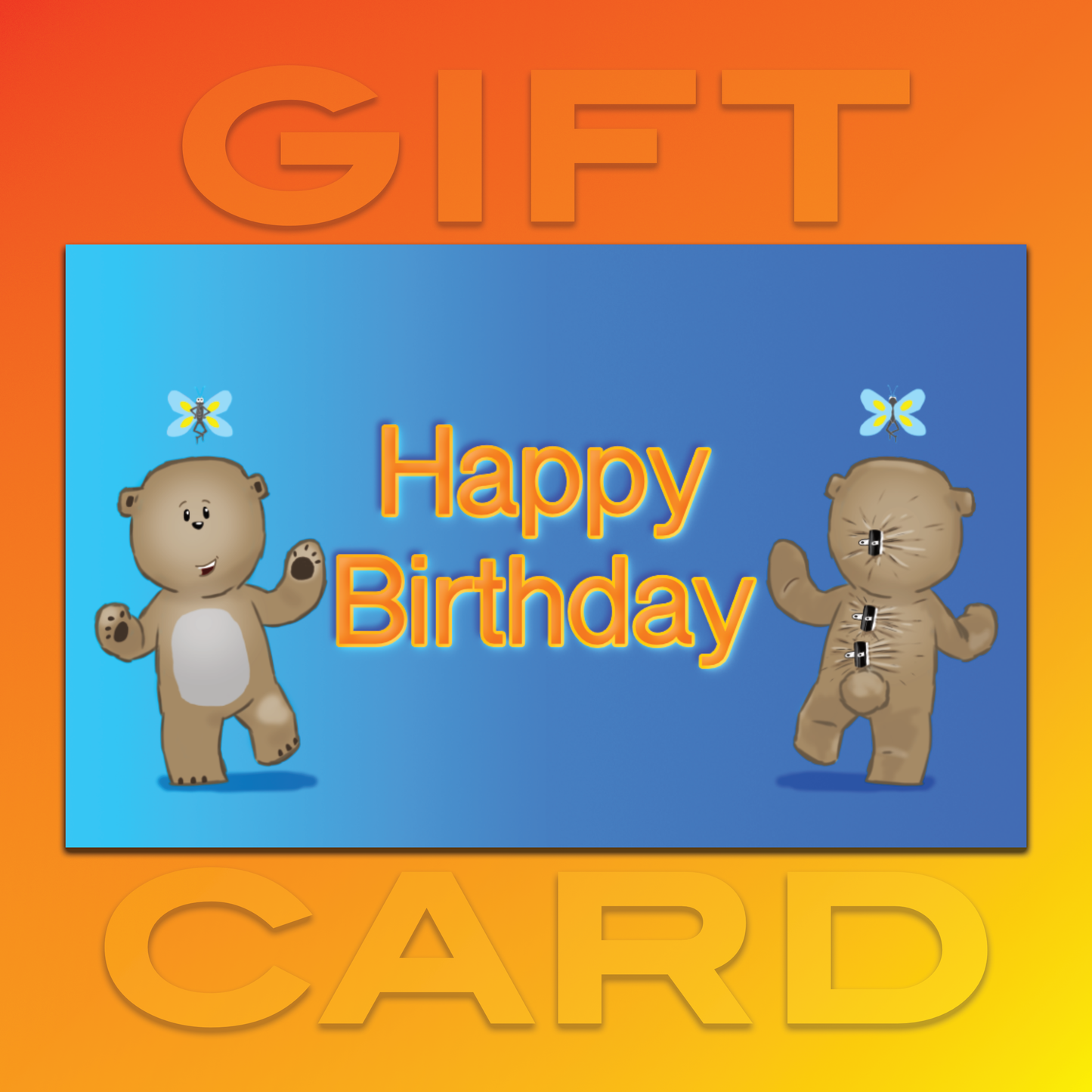 Cutie and Flutterfly – Gift Card (Happy Birthday)