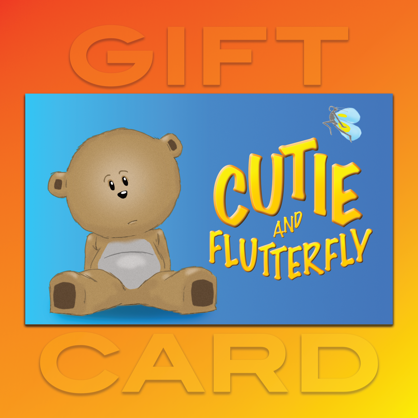 Cutie and Flutterfly – Gift Card (Sitting)